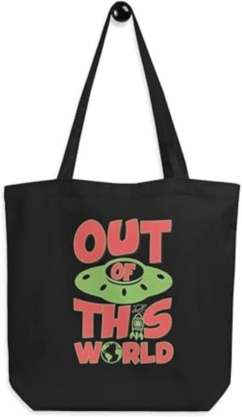 Tote
  Bag Canvas Shopping - Printed Words (out Of This World)