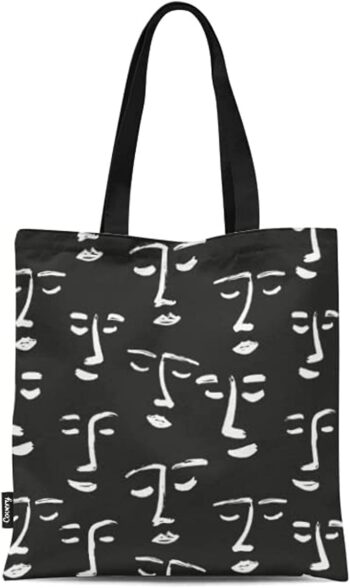Black
  Faces T37 tote bag
