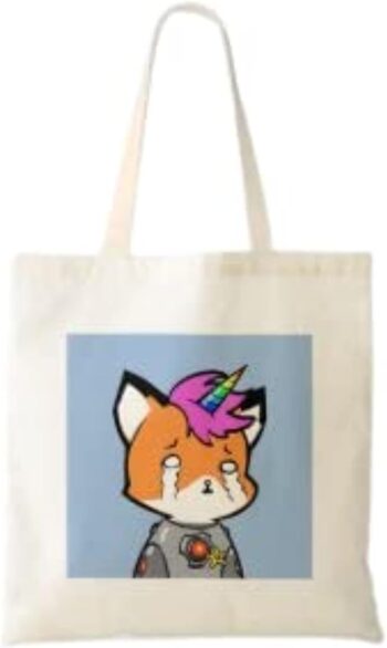 Canvas
  Shopping Tote Bag - Printed Words (Bossy Cat)