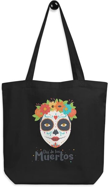 Canvas
  Shopping Tote Bag - Printed Words (Flowers)