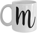 M letter mug