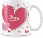 Generic Porcelain Heart Valentine's Day Modern Red Mug