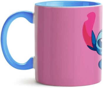 Lilo & Stitch Mug - Blue and Pink Face