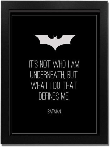 QUOTES
  - BLACK - Wooden Frame with Glass - Printed Poster Tableau wall art
  BZL-238-24322-BK