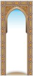 Deluxe wall sticker 3D simulation for the prayer mihrab for adults size 200/90 cm, 2724667874221