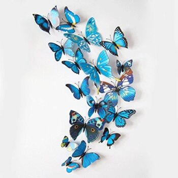 12pcs Butterfly Plane Wall Sticker Home Decoration Model Om932