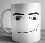 D-STAR Roblox man face Mug