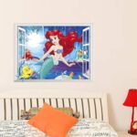 Disney Mermaid Bathroom Waterproof Wall Sticker
