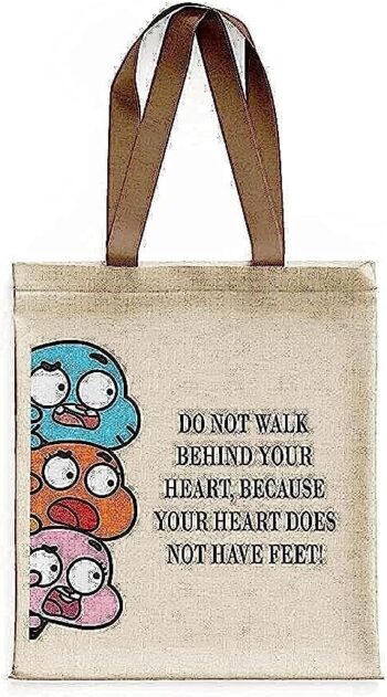 Hawiyah
  Canvas Tote Bag With Zipper And 2 Large Pockets*16 (Gumball World) Gumball