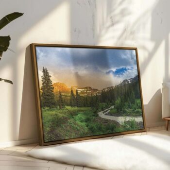 Green Mountain Landscape Canvas