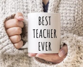 RYN PRANTED Design Best teacher gift mug,coffee and tea cup,Best ever gift teacher day (model number 7868