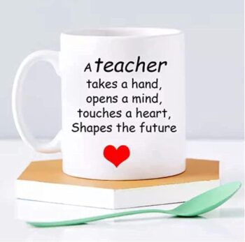 RYN PRANTED Design Best teacher gift mug,coffee and tea cup,Best ever gift teacher day (model number 7865