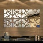 32pcs 3D Mirror Wall Sticker Acrylic Modern Home Decoration Wall Decor Mirror Wall Stickers DIY poster Stickers