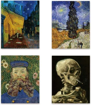 Zenobia Famous Painting Wall Art Posters For Living Room,
  Bedroom, Office (8inx10in x4 Panels) - Set of 4