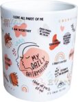 EVAN Ceramic Coffee/Tea/Milk Mug My Daily Affirmations Motivational Quotes Gift for, Friends, Brother, Sister,