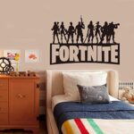 Black Fortnite Wall Sticker