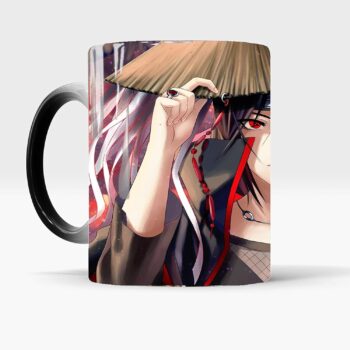 COOLINKO Ninja Academy Red Cloud Member Villain Anime Heat Reveal Mug Temperature Heat Sensitive Change Magic Mug Heat Reactive Change Color Changing Ceramic Coffee Cup 11oz