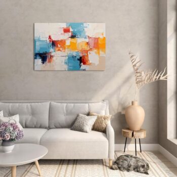 Abstract Acrylic Texture Canvas 60x40