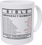 Wampumtuk Bible Emergency Numbers 11 Ounces Funny Coffee Mug