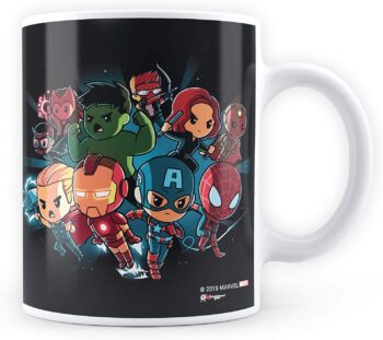 MC SID Razz The Entertainment Store- Marvel Avengers Chibi Coffee Mug Officially Licensed by Marvel Comics USA