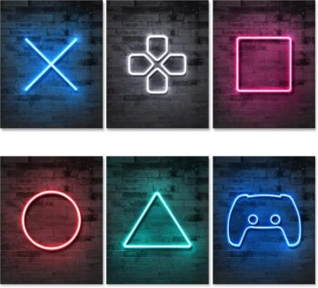 JUMANT PRINTED
  Neon Gaming Posters - UNFRAMED 8"x10" - Gamer Room Decor for Boys -
  Gaming Room Decor - Gaming Decor - Posters for Boys Room - Gamer Decor -
  Video Game Decor - Gaming Wall Décor