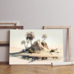 Desert Island Canvas Wall Art (60x40 cm)